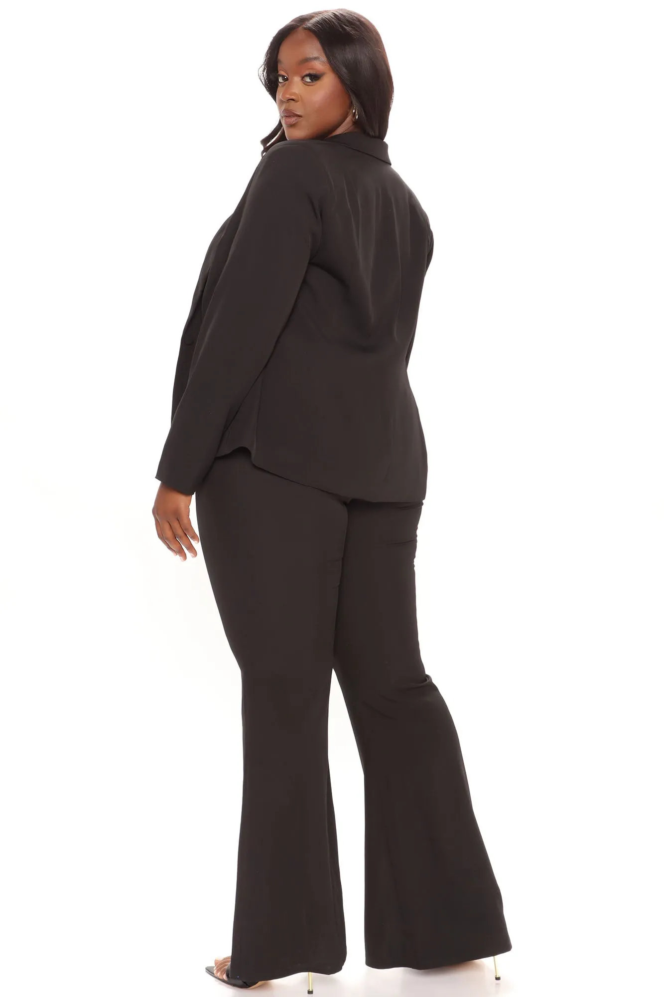 Adele 3 Piece Blazer Pant Set 34 - Black