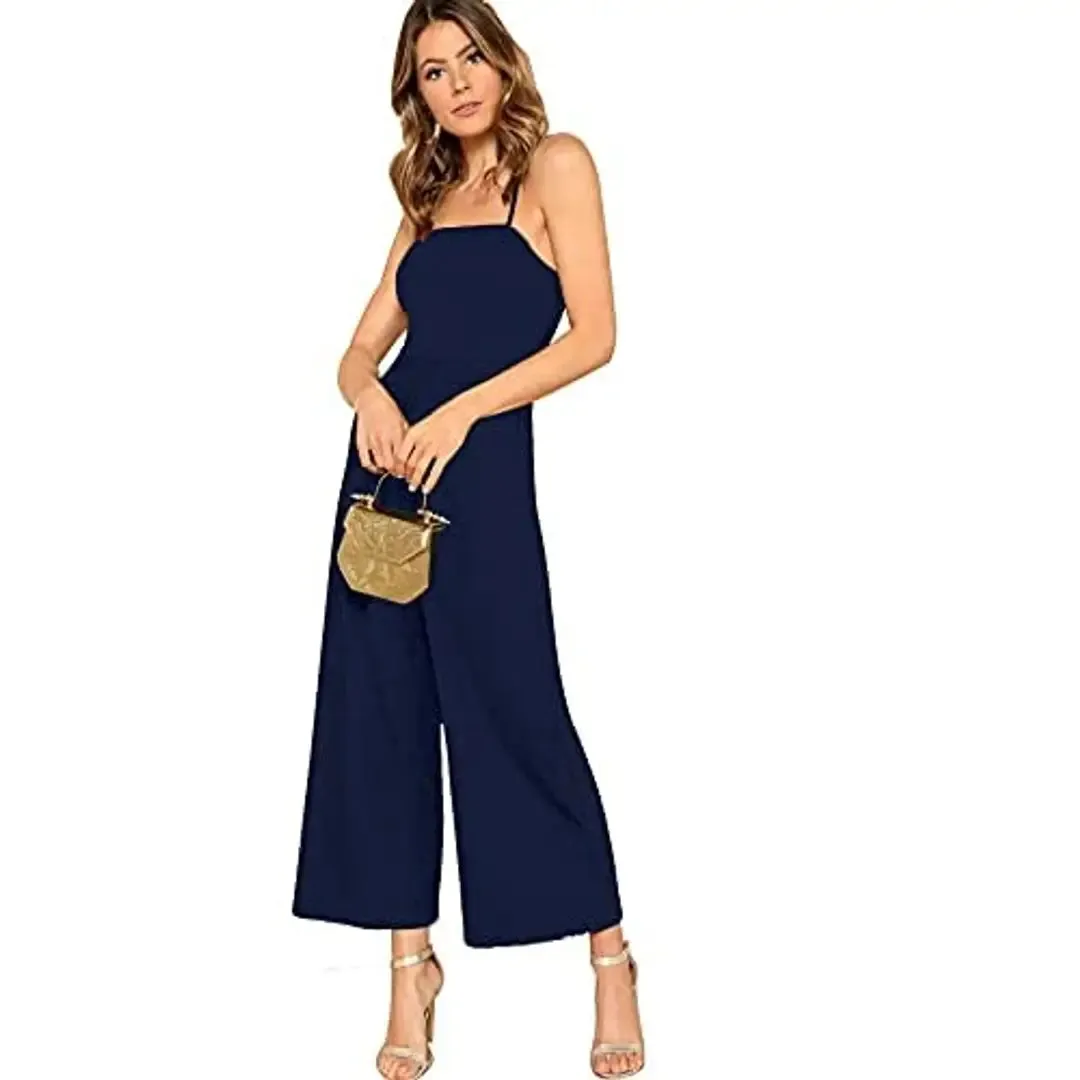 Alekya Women's Maxi Jumpsuits 088-N.Blue-XL