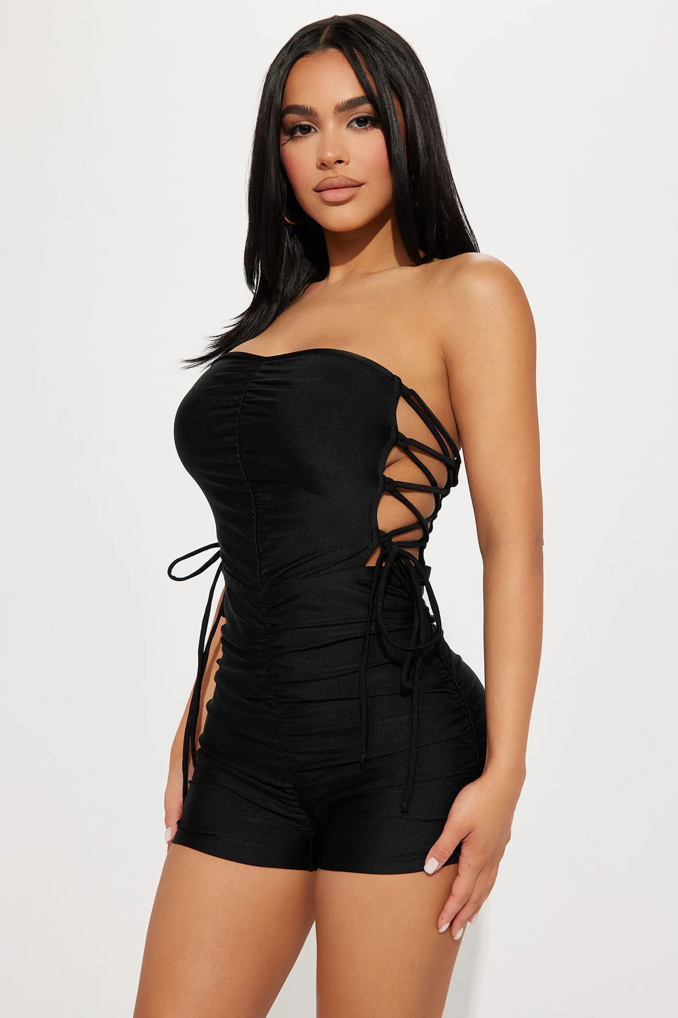 Always Hot In Miami Romper - Black