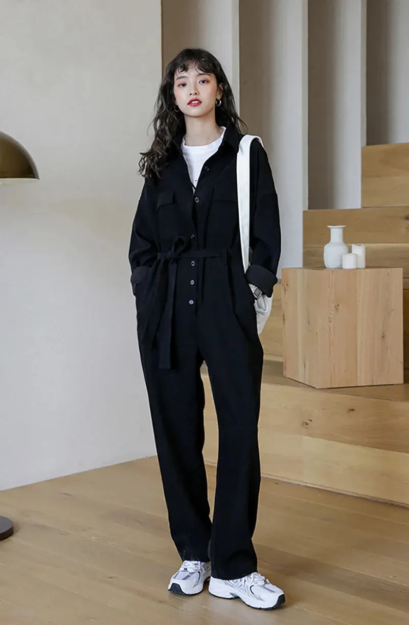 Ashore Shop New Maxi Women's Overalls  Straight Trousers Jumpsuit