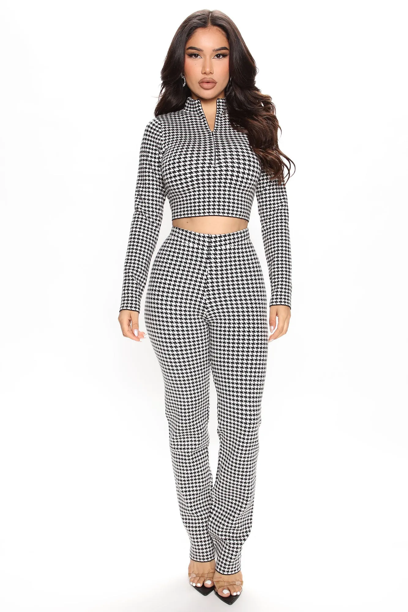 Avery Pant Set - Black/White