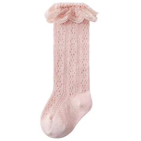 Baby & Toddler Lace Looking Knee High Socks - Variety of Colors