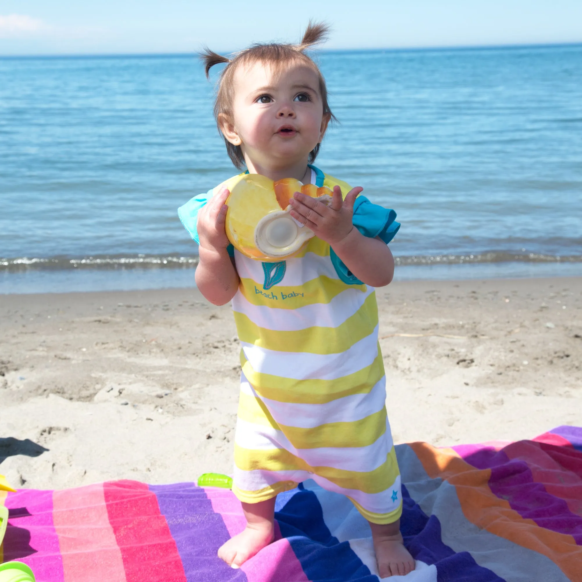 Beach Baby Girl Romper