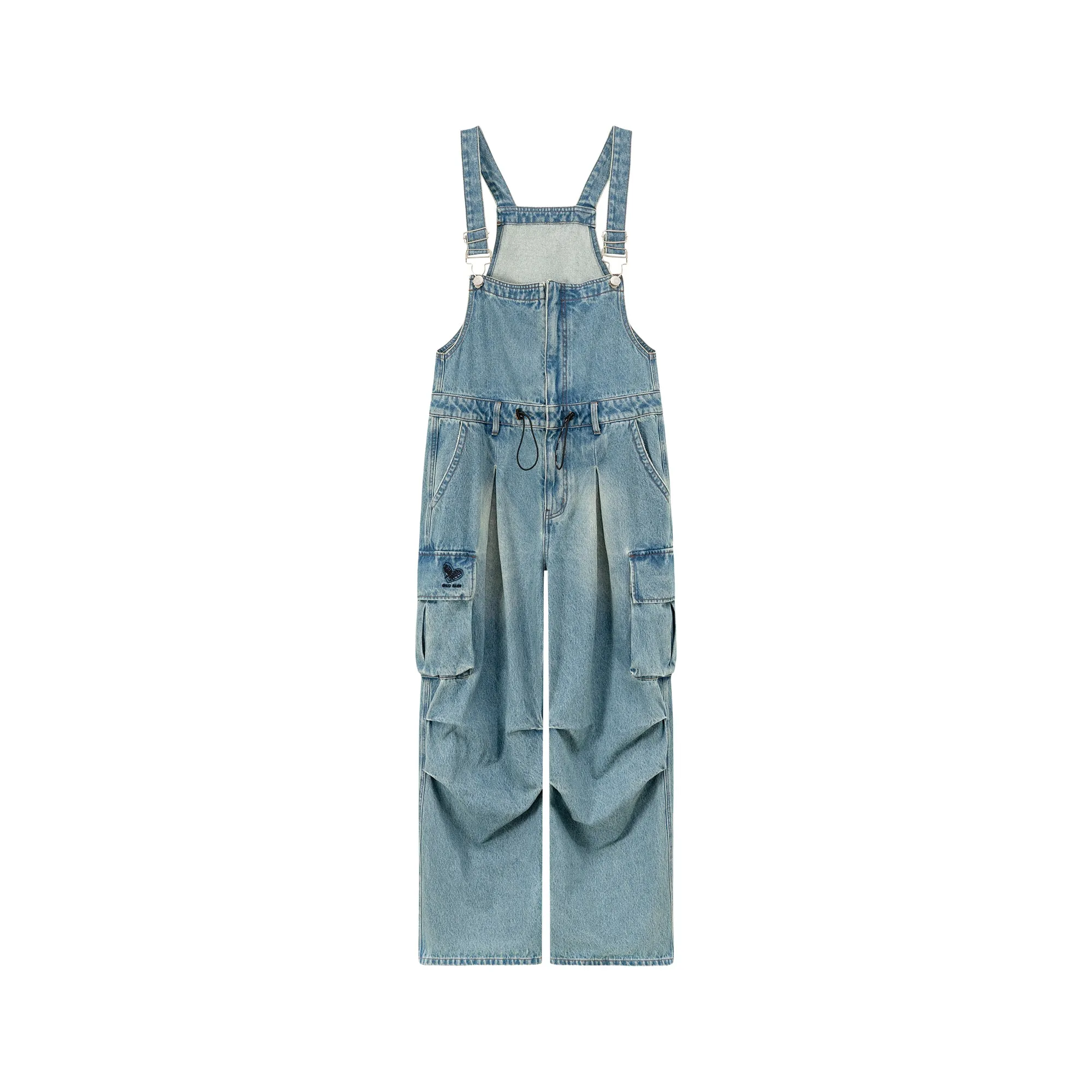 Big Pocket Denim Overalls