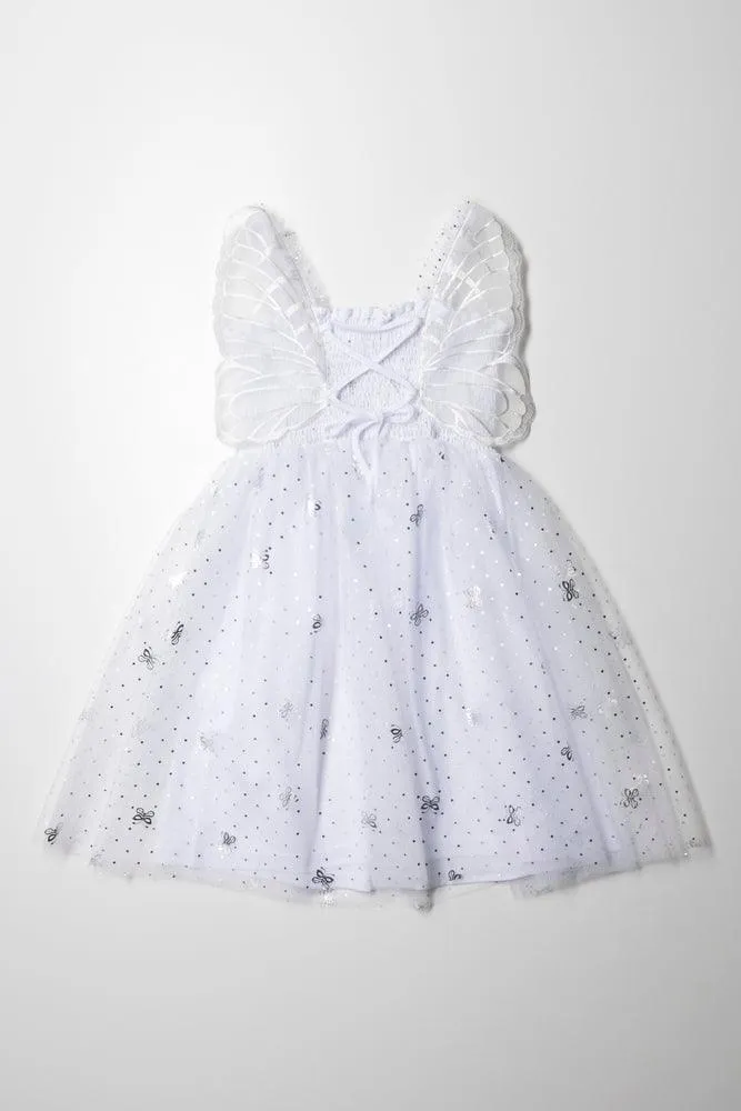 Butterfly Dress White