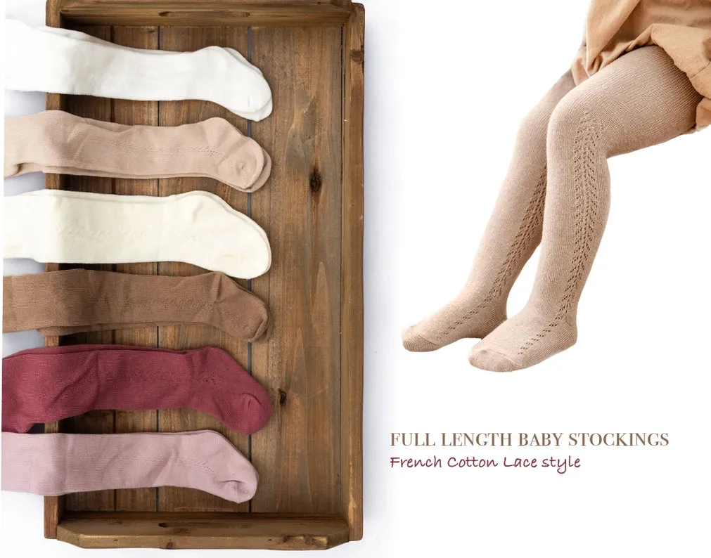 Cotton Knit Lace Stocking