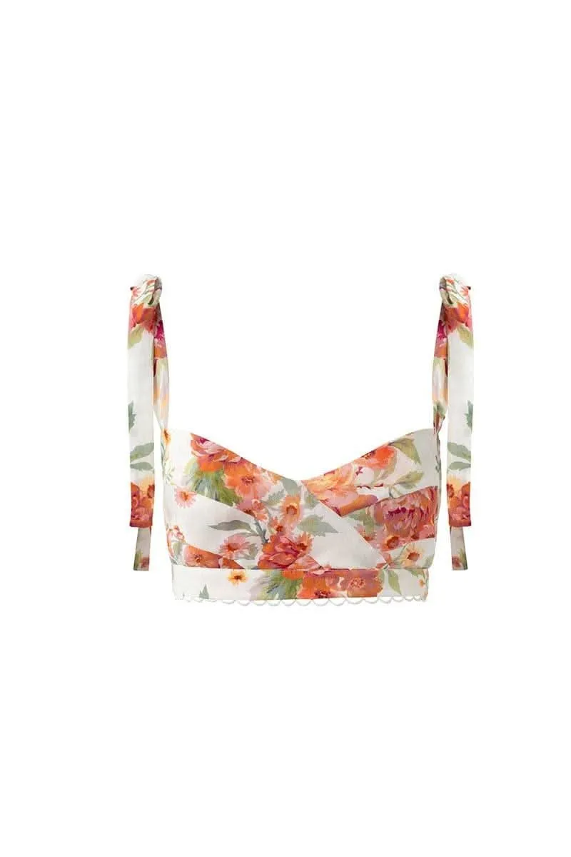 Delilah Sweetheart Crop Top