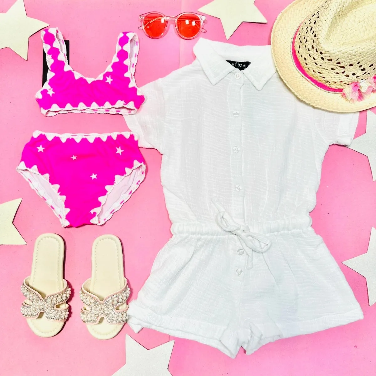 GAUZE BEACH COVER UP ROMPER