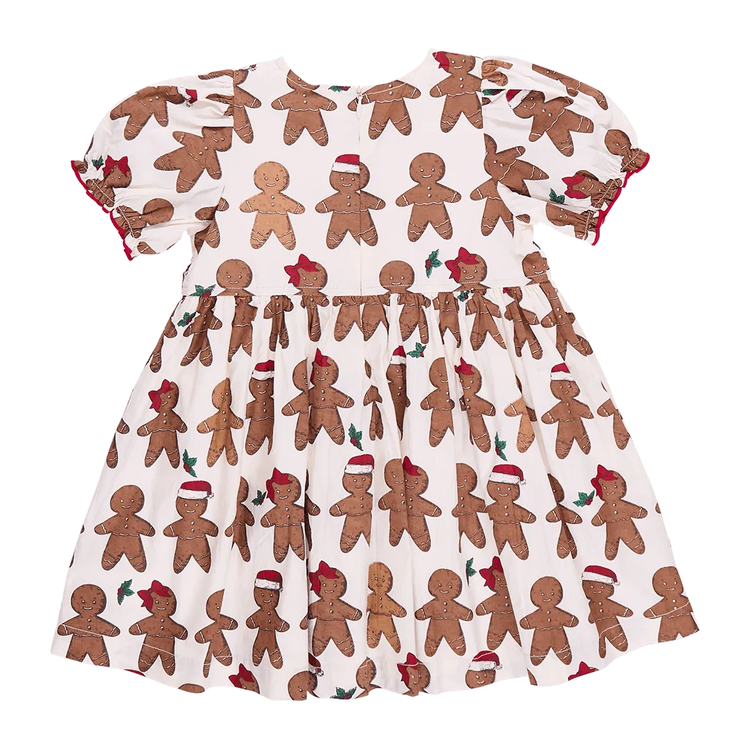 Girls Dresses | Gingerbread Cookie | Pink Chicken