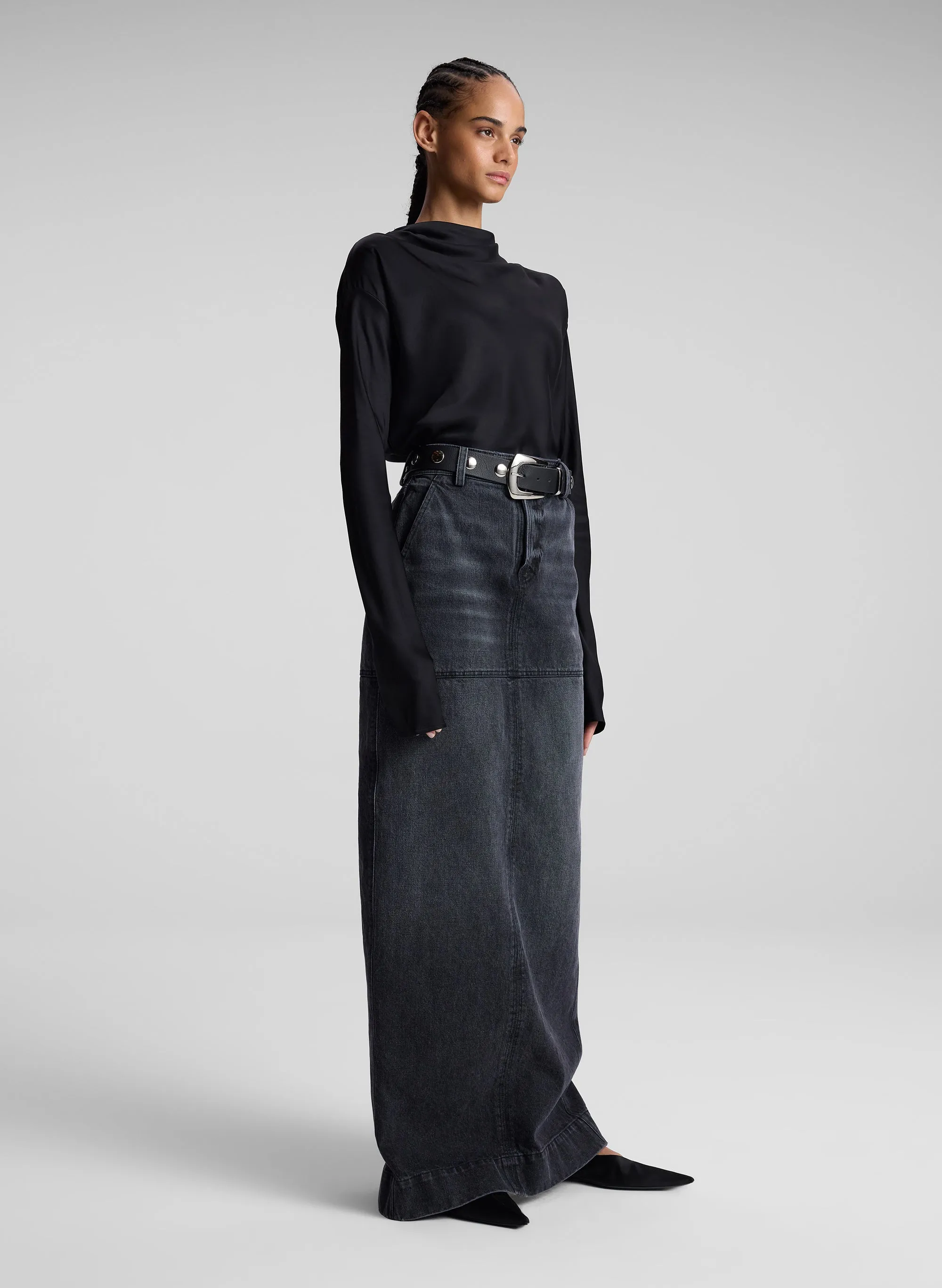 Hunter Denim Maxi Skirt