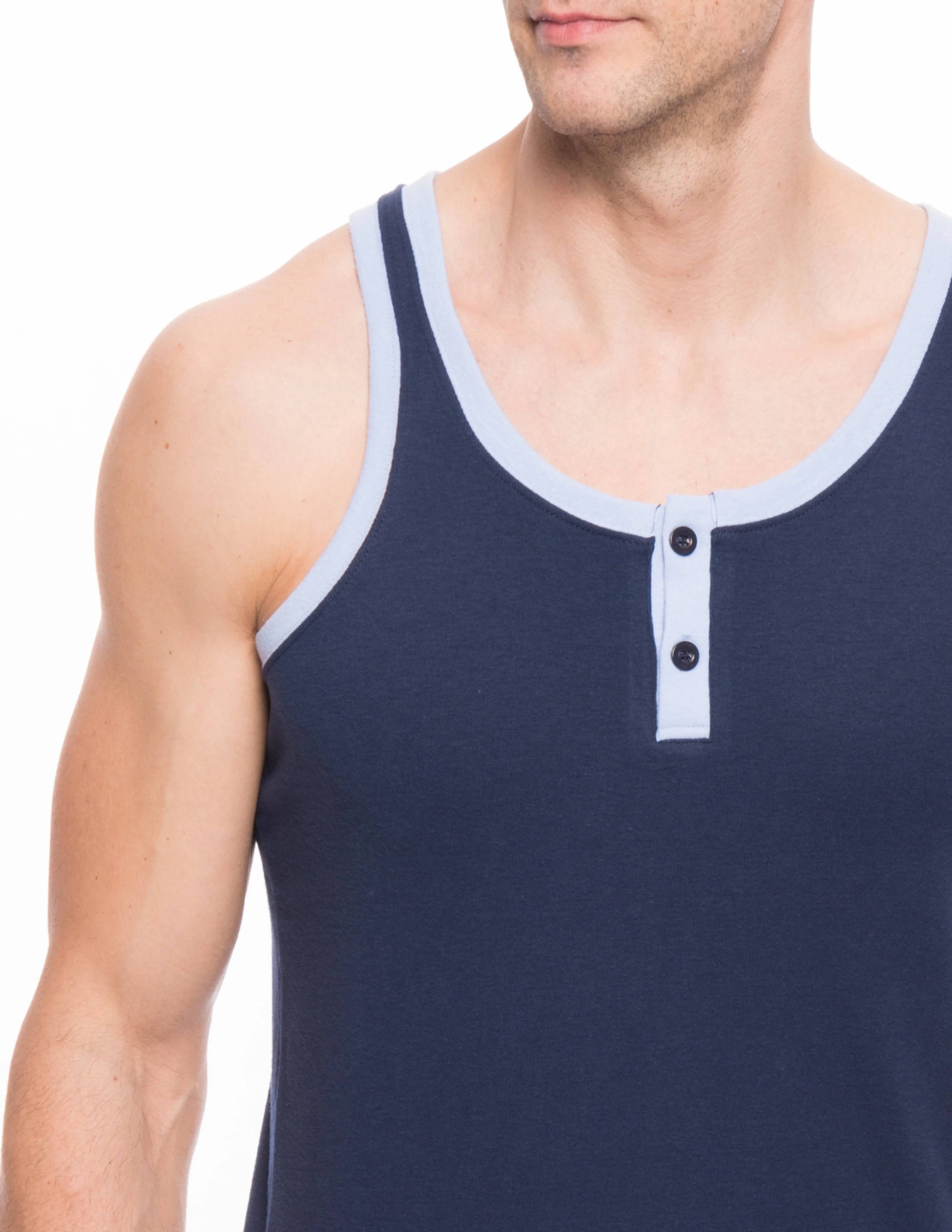 Men's Premium Cotton Boxer Tank Top Lounge Set