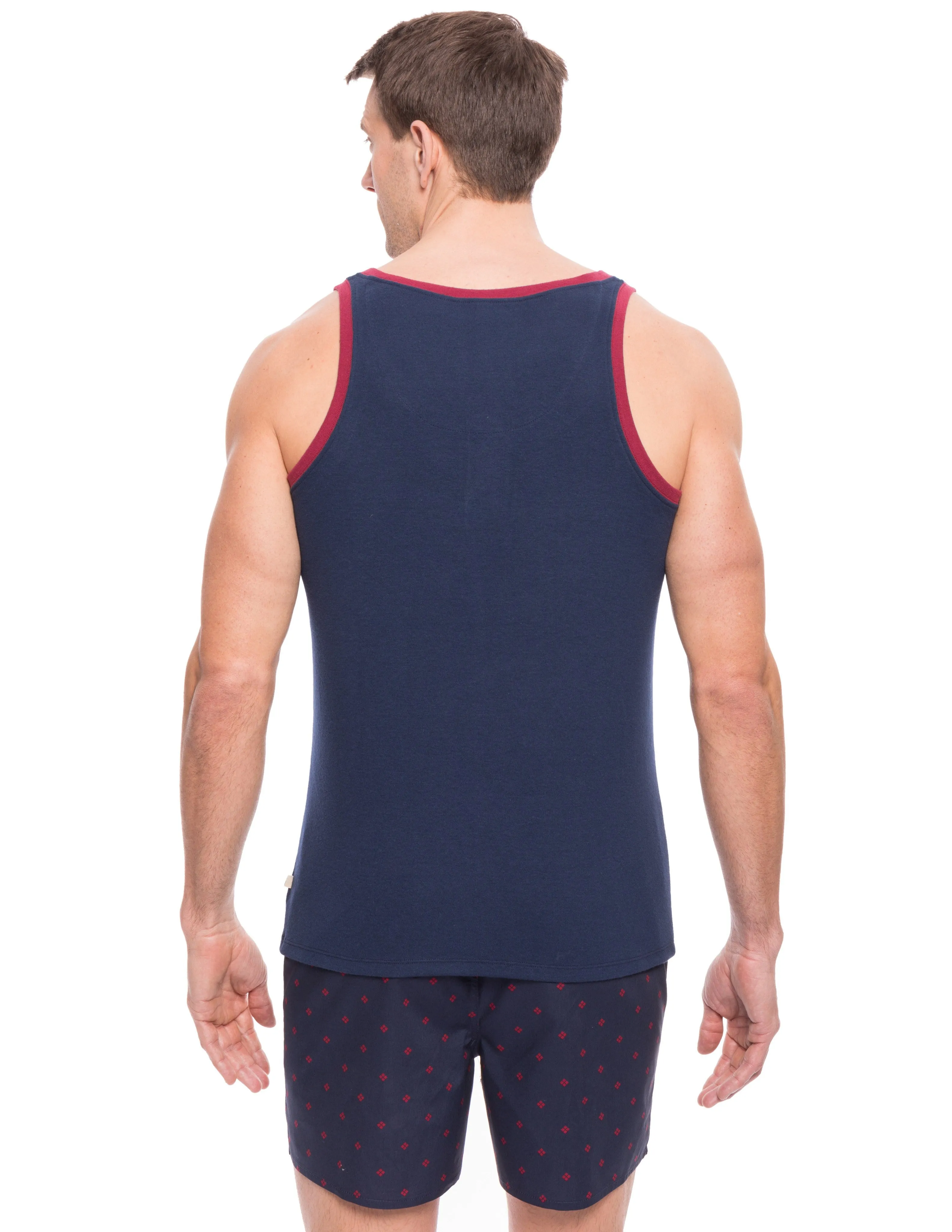 Men's Premium Cotton Boxer Tank Top Lounge Set