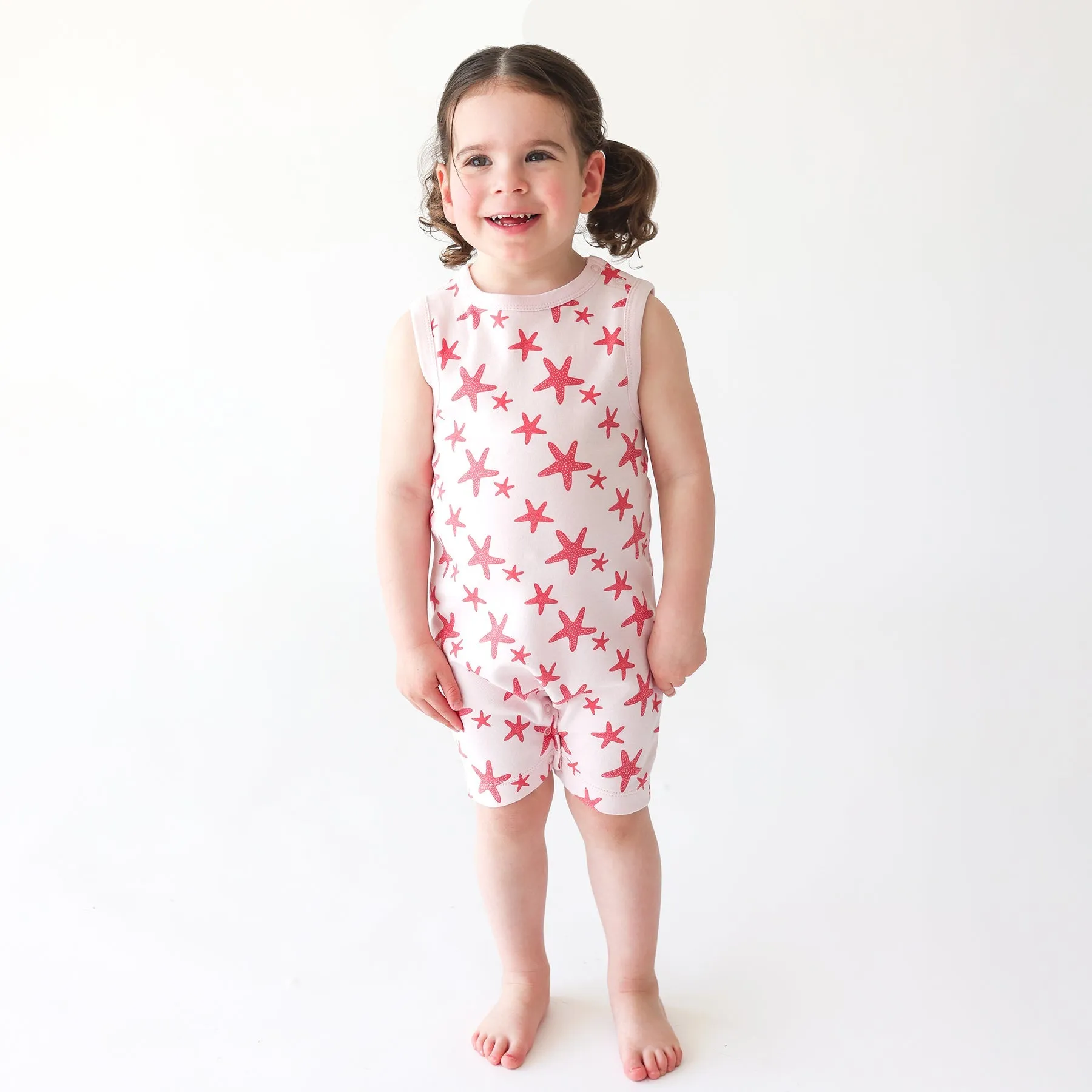 Organic Tank Rompers - Signature Prints