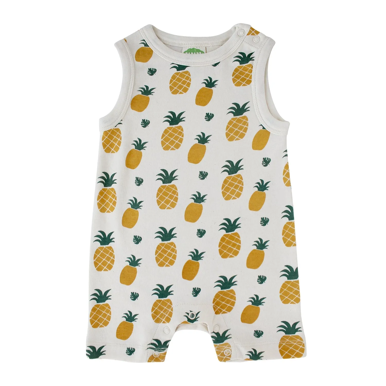 Organic Tank Rompers - Signature Prints