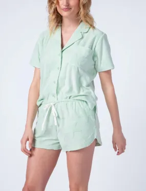 PJ Salvage Terry Tropics Short Sleeve Top