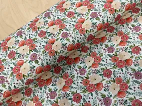 Poppy Bouquet Cotton Jersey Fabric