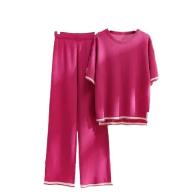 SANTORINI Pink Trouser Lounge Sets