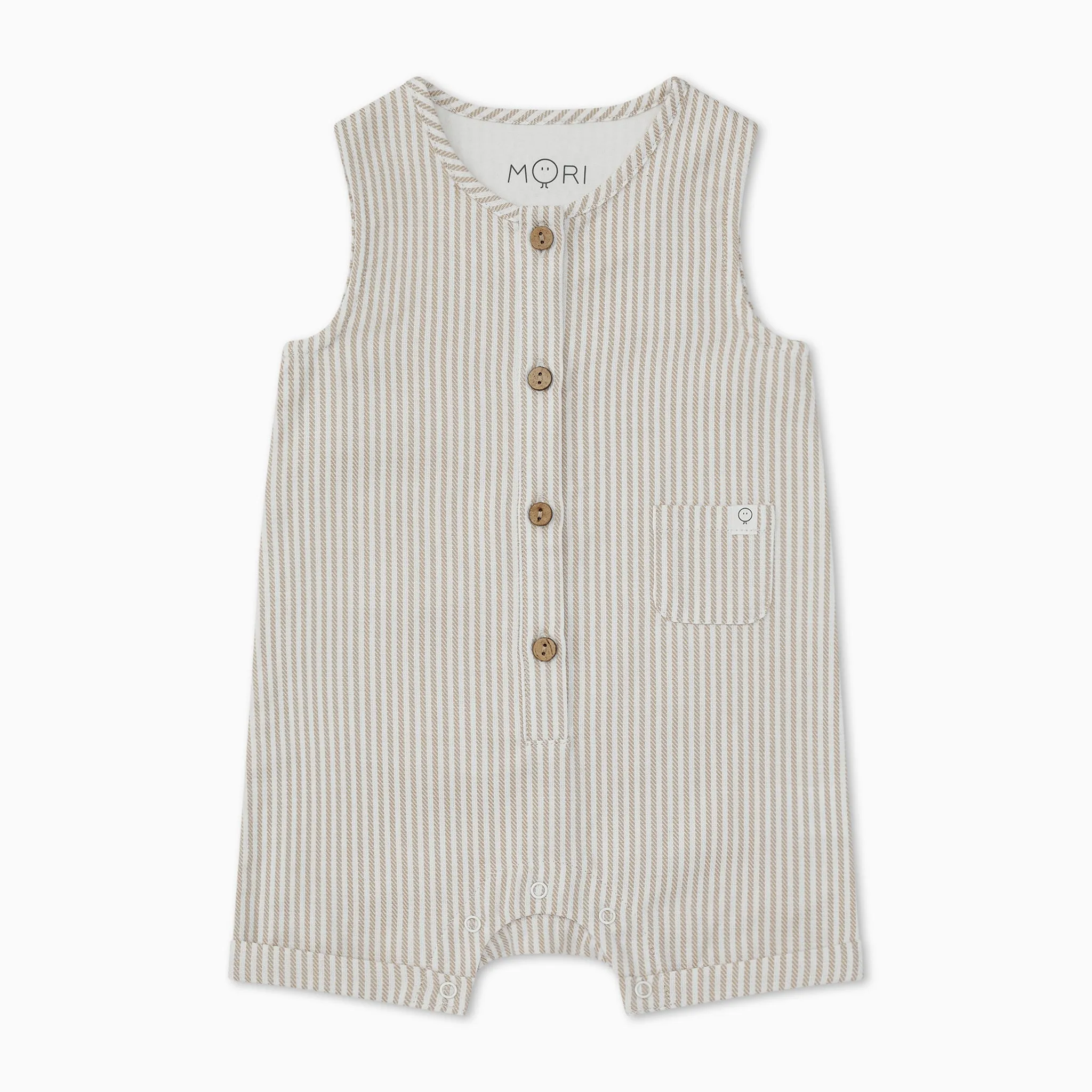 Striped Organic Cotton Beach Romper