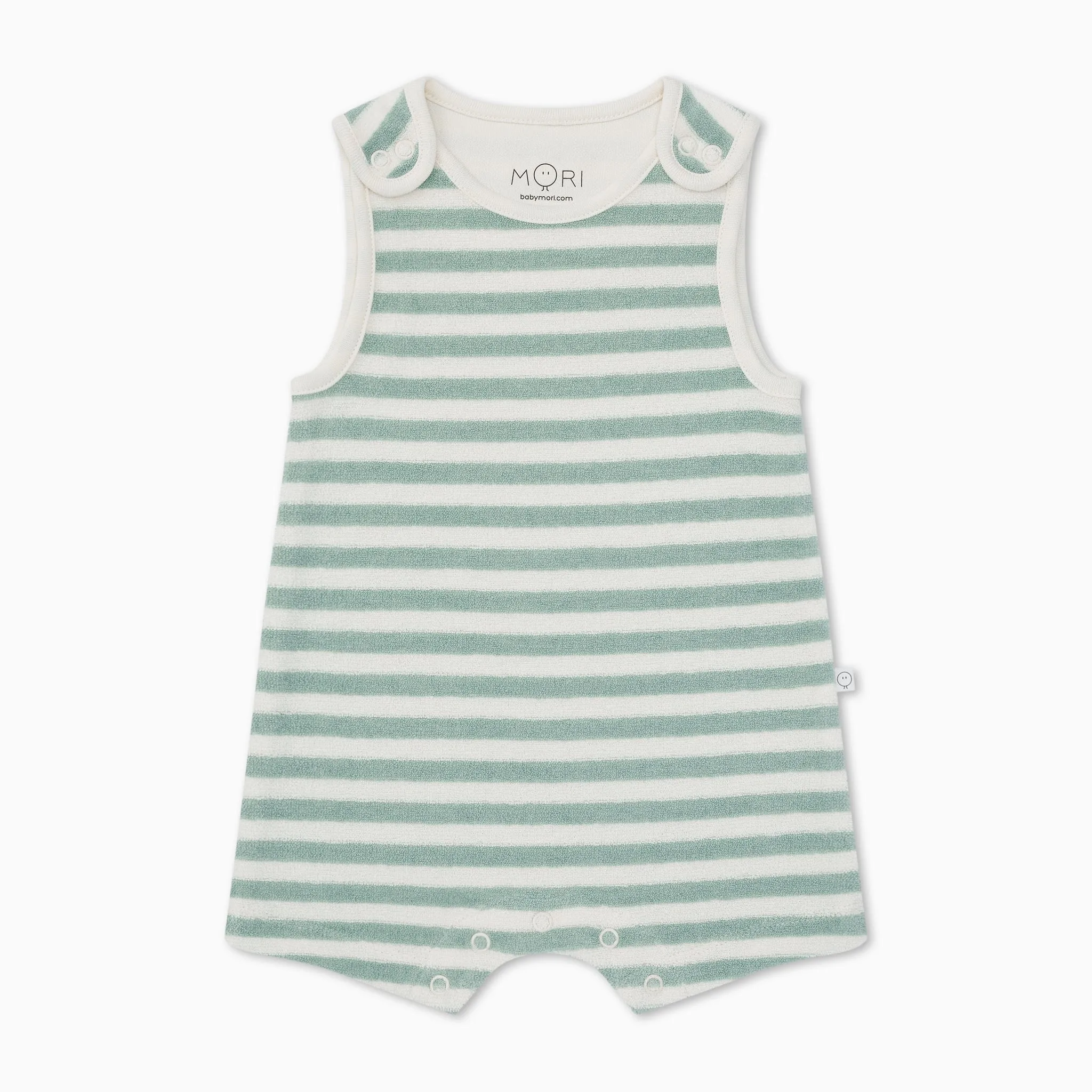 Striped Terry Towelling Beach Romper