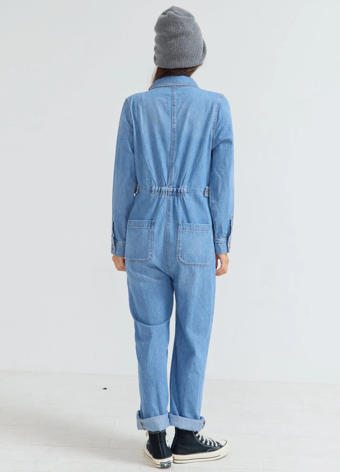 The Everyday Nursing Denim Jumpsuit