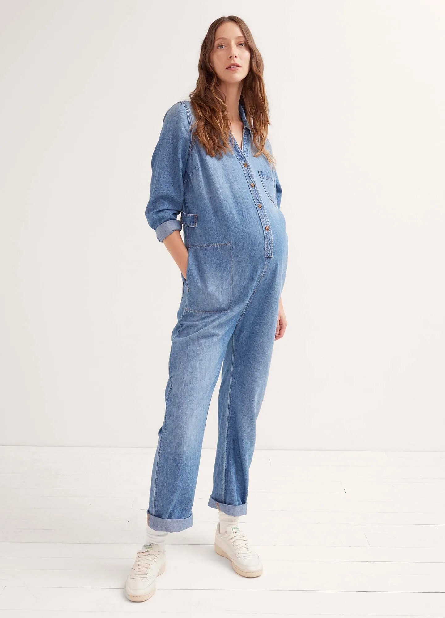 The Everyday Nursing Denim Jumpsuit