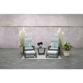 The Monaco Aluminium Recliner Set