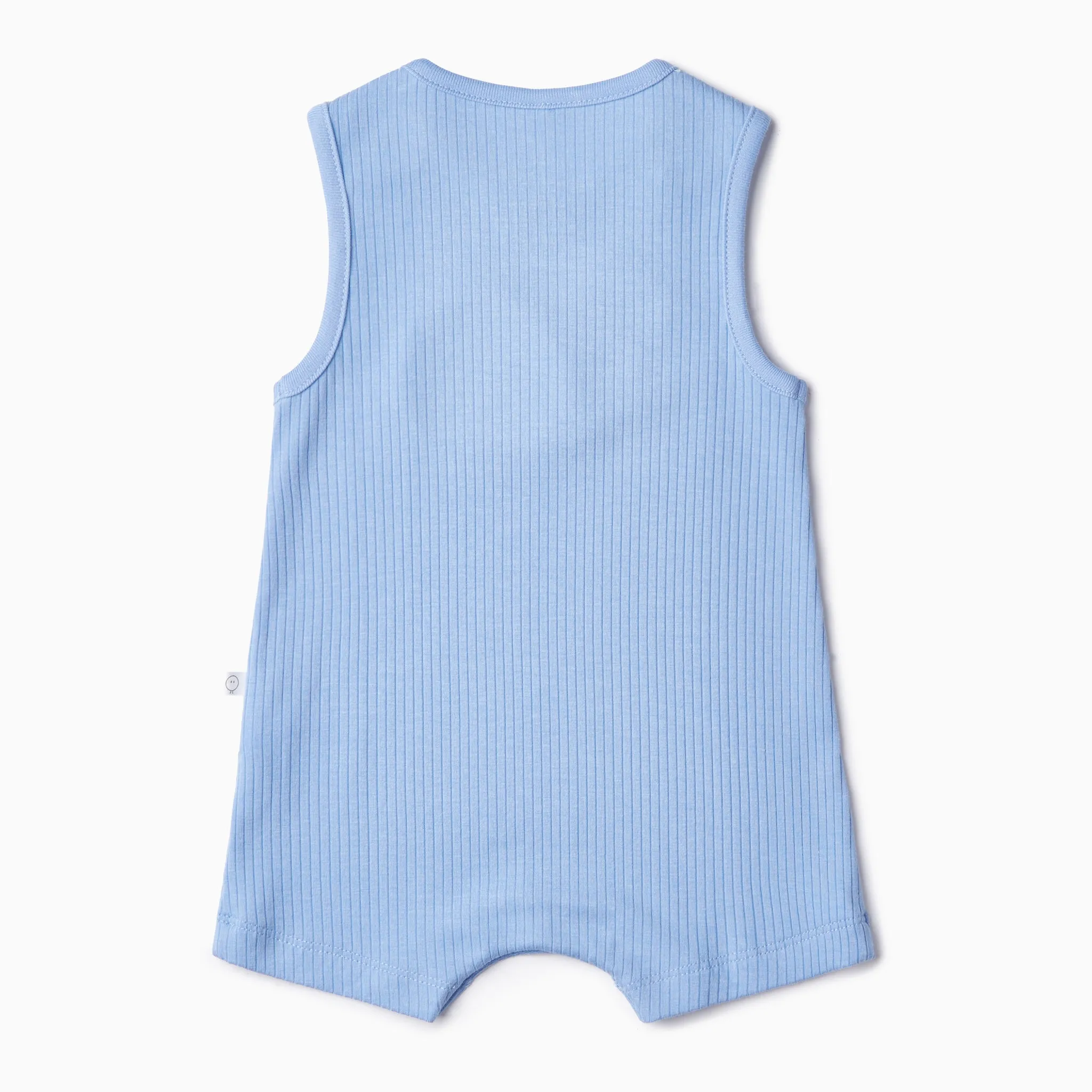 Whale Ribbed Beach Romper