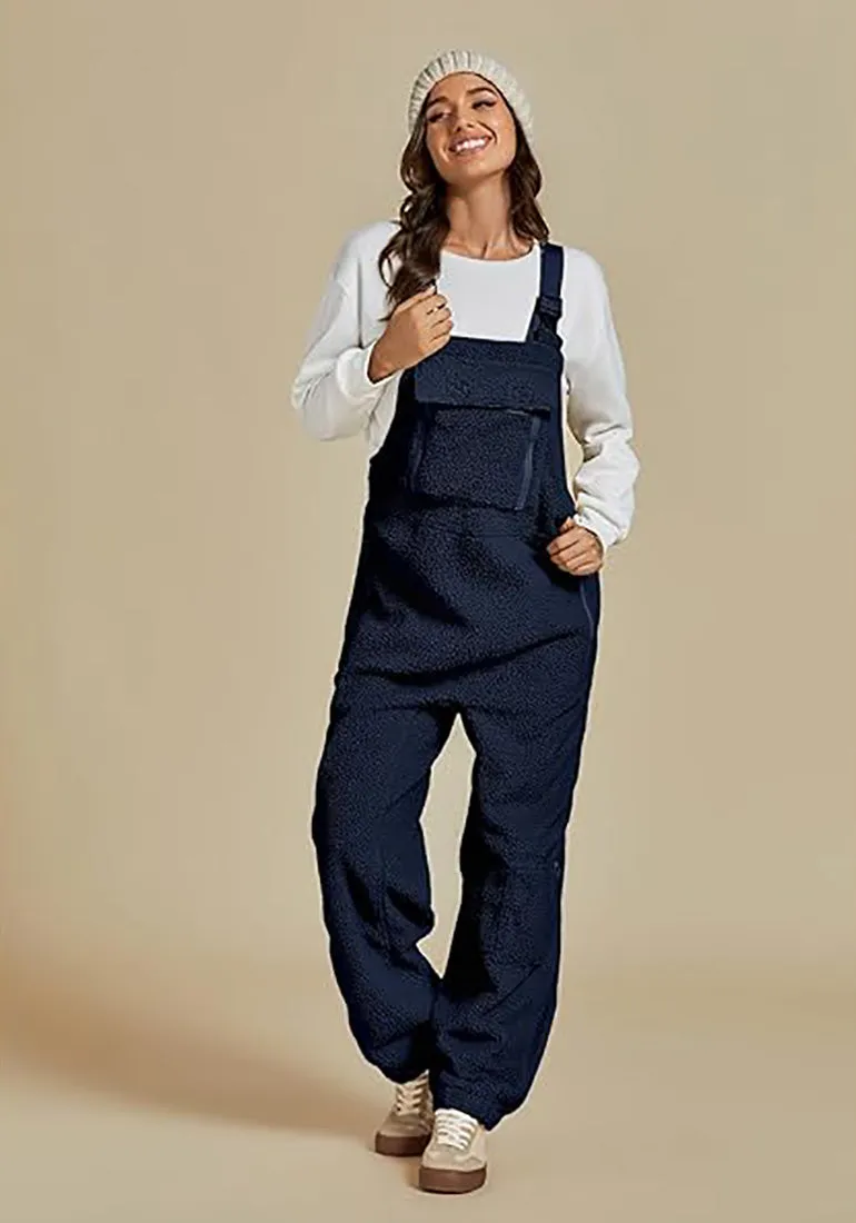 Women's Casual Adjustable Strap Overall Wide Leg Sport Polyster Fashion