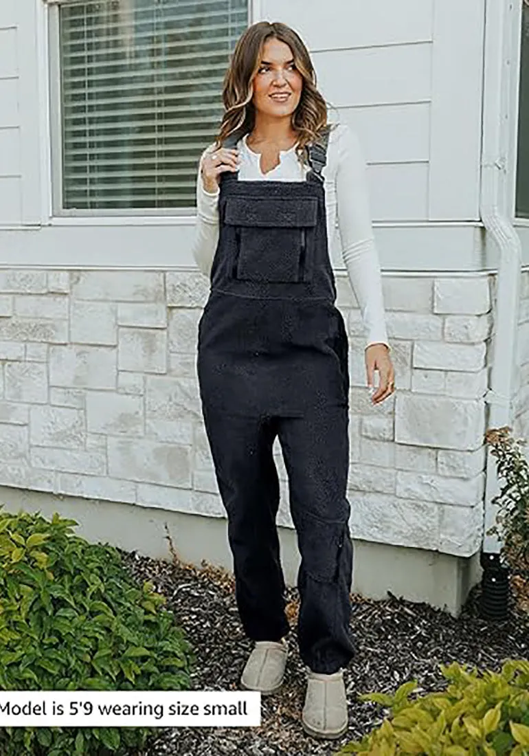 Women's Casual Adjustable Strap Overall Wide Leg Sport Polyster Fashion