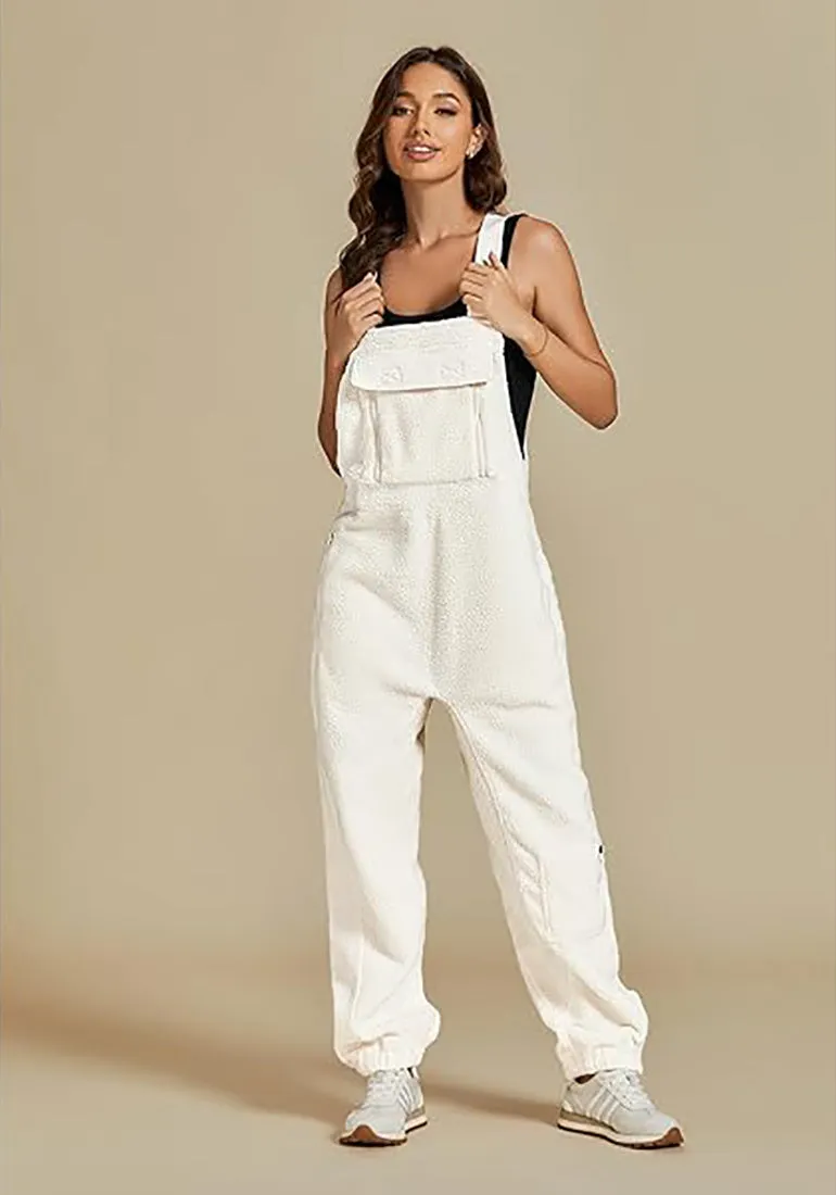 Women's Casual Adjustable Strap Overall Wide Leg Sport Polyster Fashion