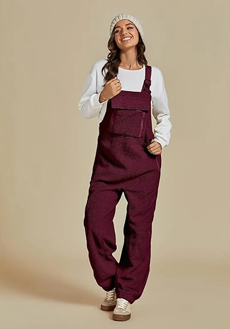 Women's Casual Adjustable Strap Overall Wide Leg Sport Polyster Fashion