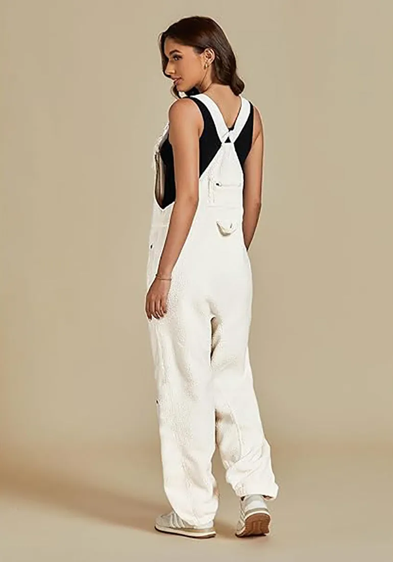 Women's Casual Adjustable Strap Overall Wide Leg Sport Polyster Fashion