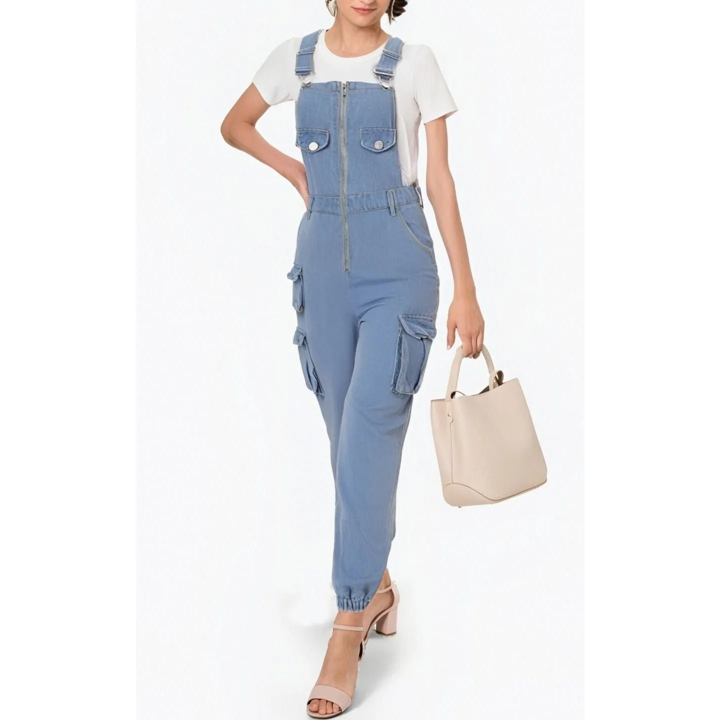 Women's Denim Overall Jumpsuits